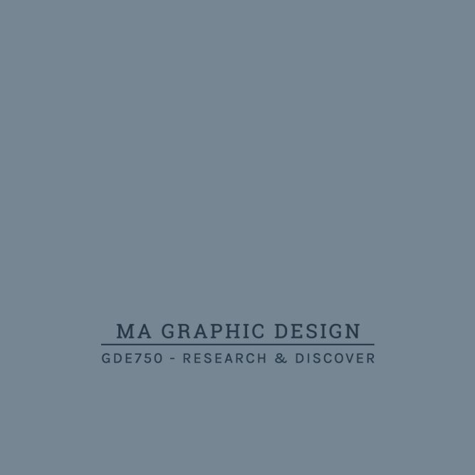 GDE750 - Research & Discover